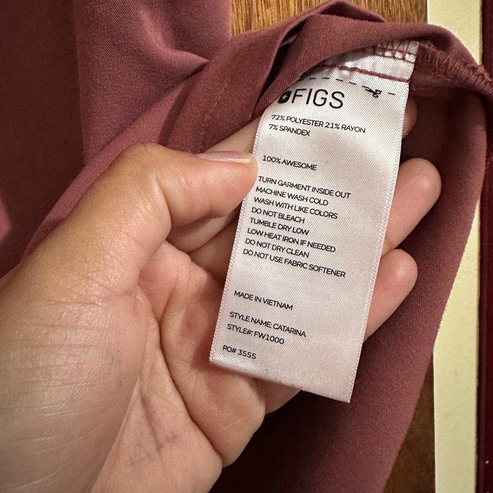 Figs Mauve Scrub SET - Picture 5 of 9